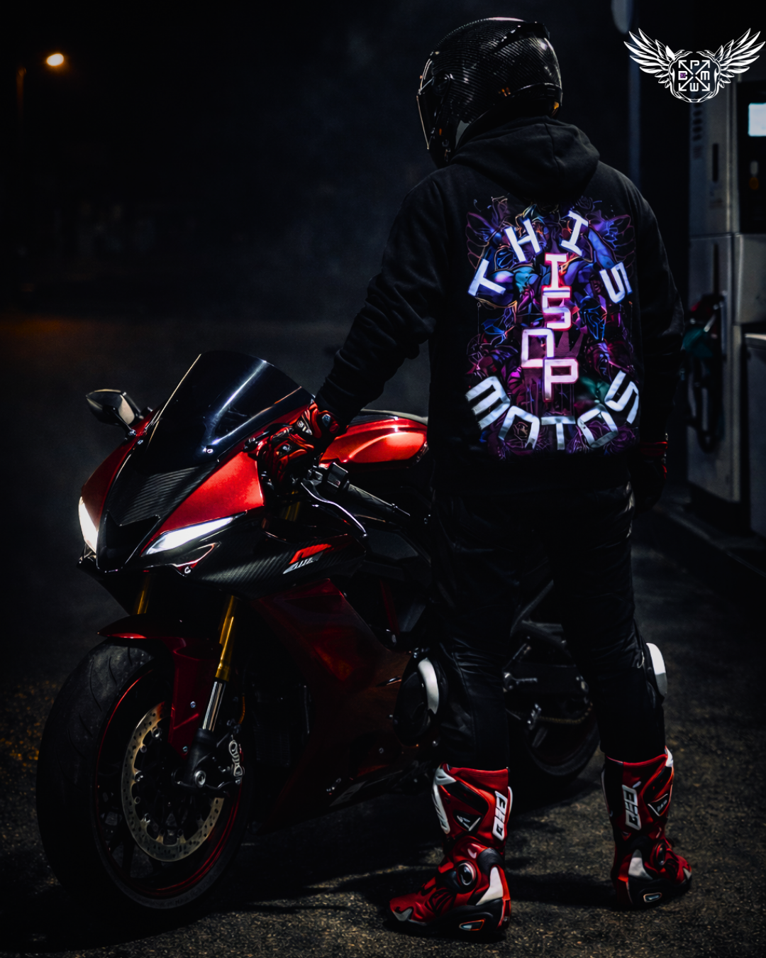 DPM ED1 – THIS IS DPMOTOS Unisex Biker Streetwear Hoodie